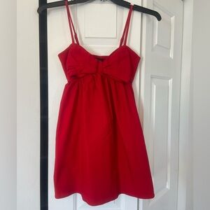 Wild Fable Vibrant Red bow dress